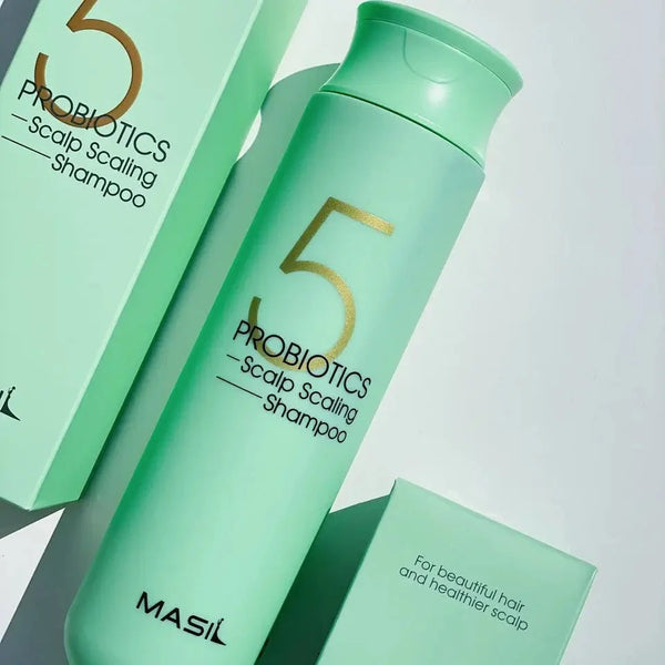 Dziļi attīrošs šampūns ar probiotiķiem Masil 5 Probiotics Scalp Scaling Shampoo