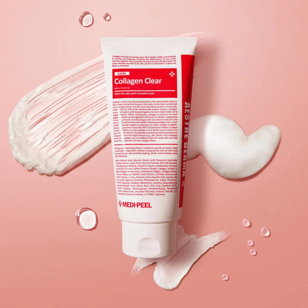 Attīrošas putiņas ar kolagēnu un probiotiķiem Medi-Peel Red Lacto Collagen Clear Foam Cleanser 2.0