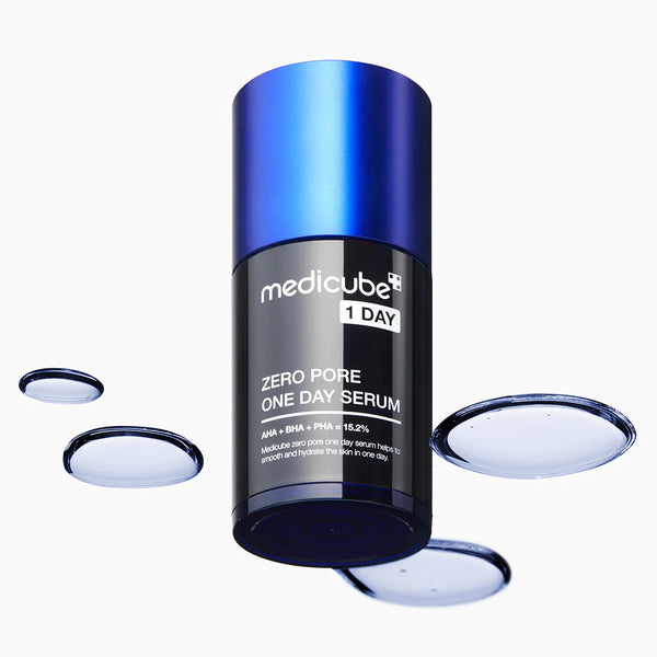Serums ar skābēm ādai ar paplašinātām porām Medicube Zero Pore One Day Serum