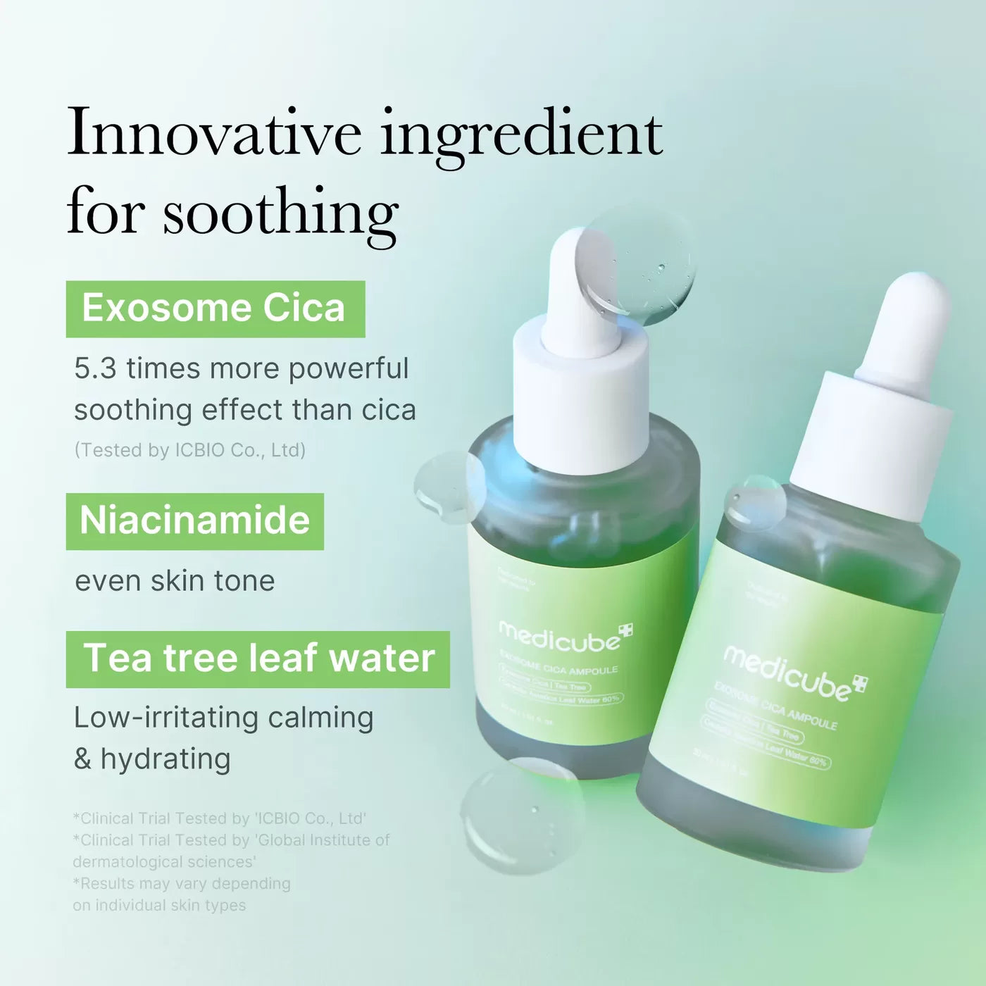 Успокаивающая сыворотка с центеллой Medicube Exosome Cica Serum