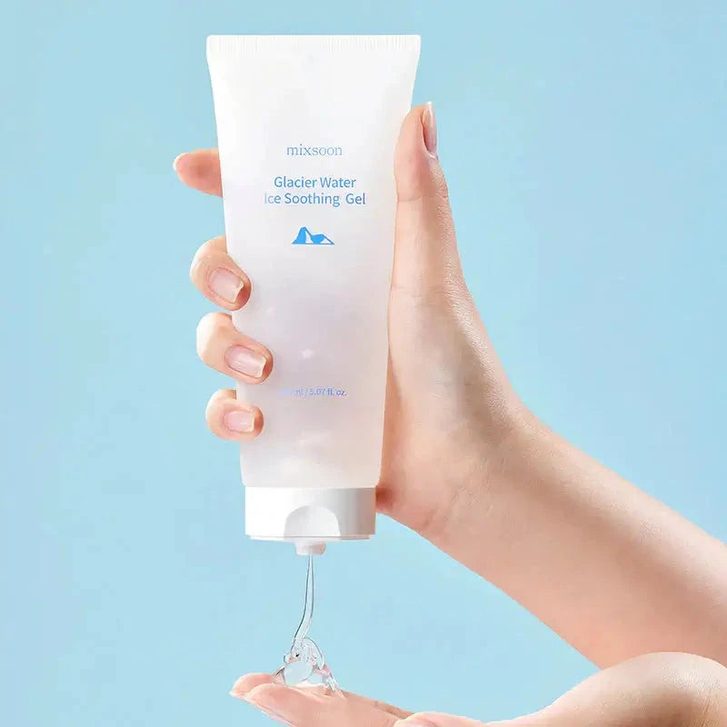 Nomierinošs un atvēsinošs gels ar ledāju ūdeni Mixsoon Glacier Water Ice Soothing Gel