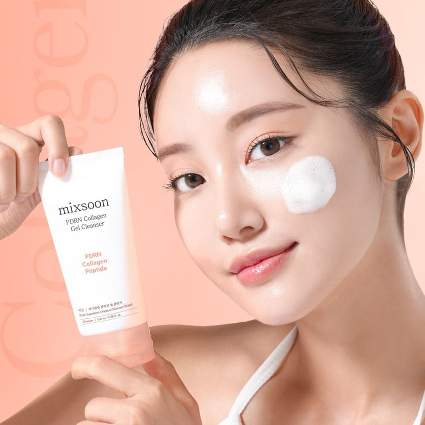 Мягкий очищающий гель Mixsoon PDRN Collagen Gel Cleanser