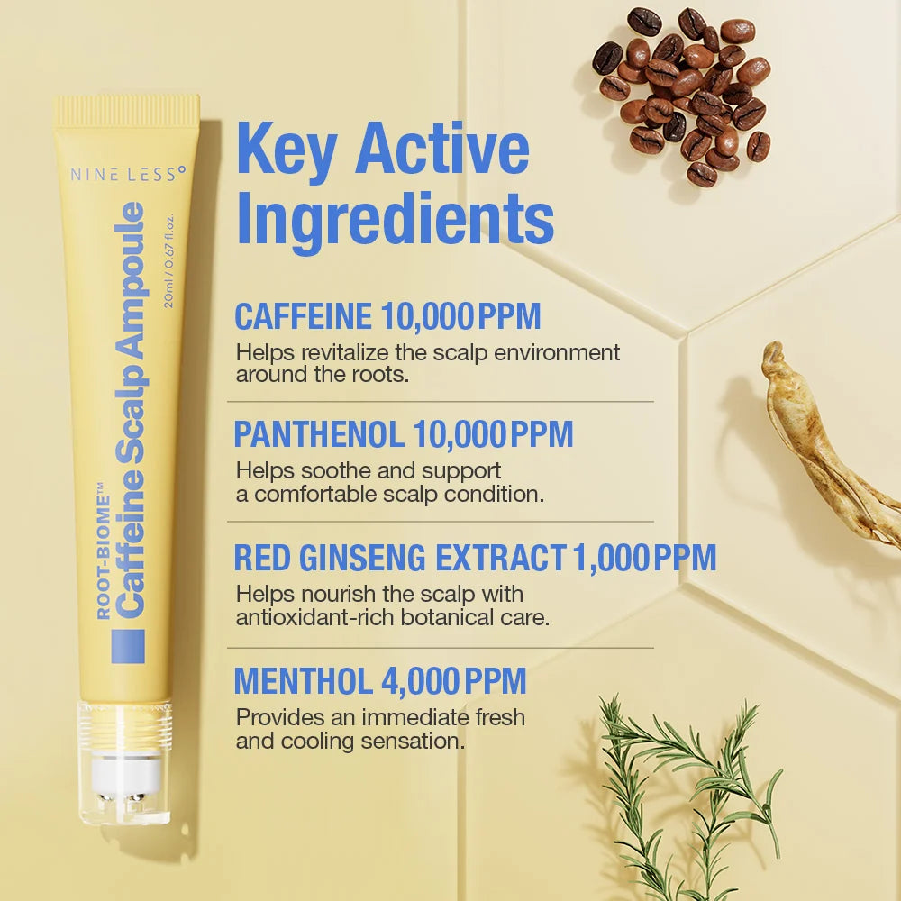 Nine Less Root-Biome Caffeine Scalp Ampoule
