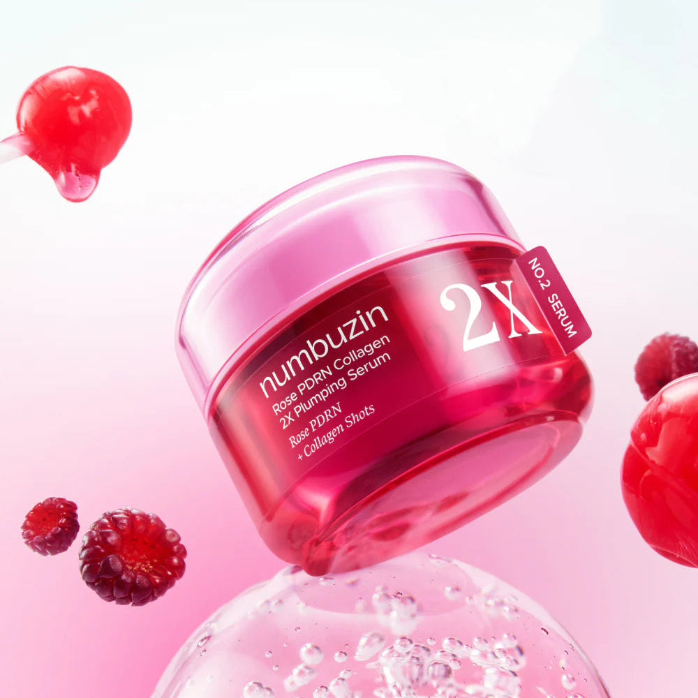 Увлажняющая сыворотка Numbuzin No.2 Rose PDRN Collagen 2X Plumping Serum
