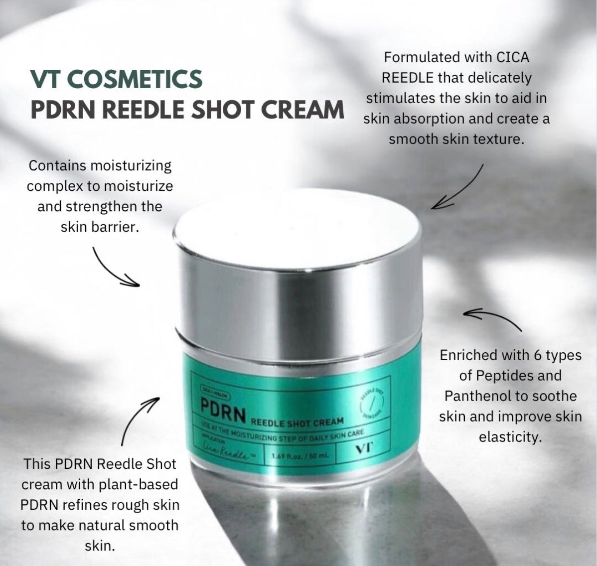 VT Cosmetics PDRN Reedle Shot Cream