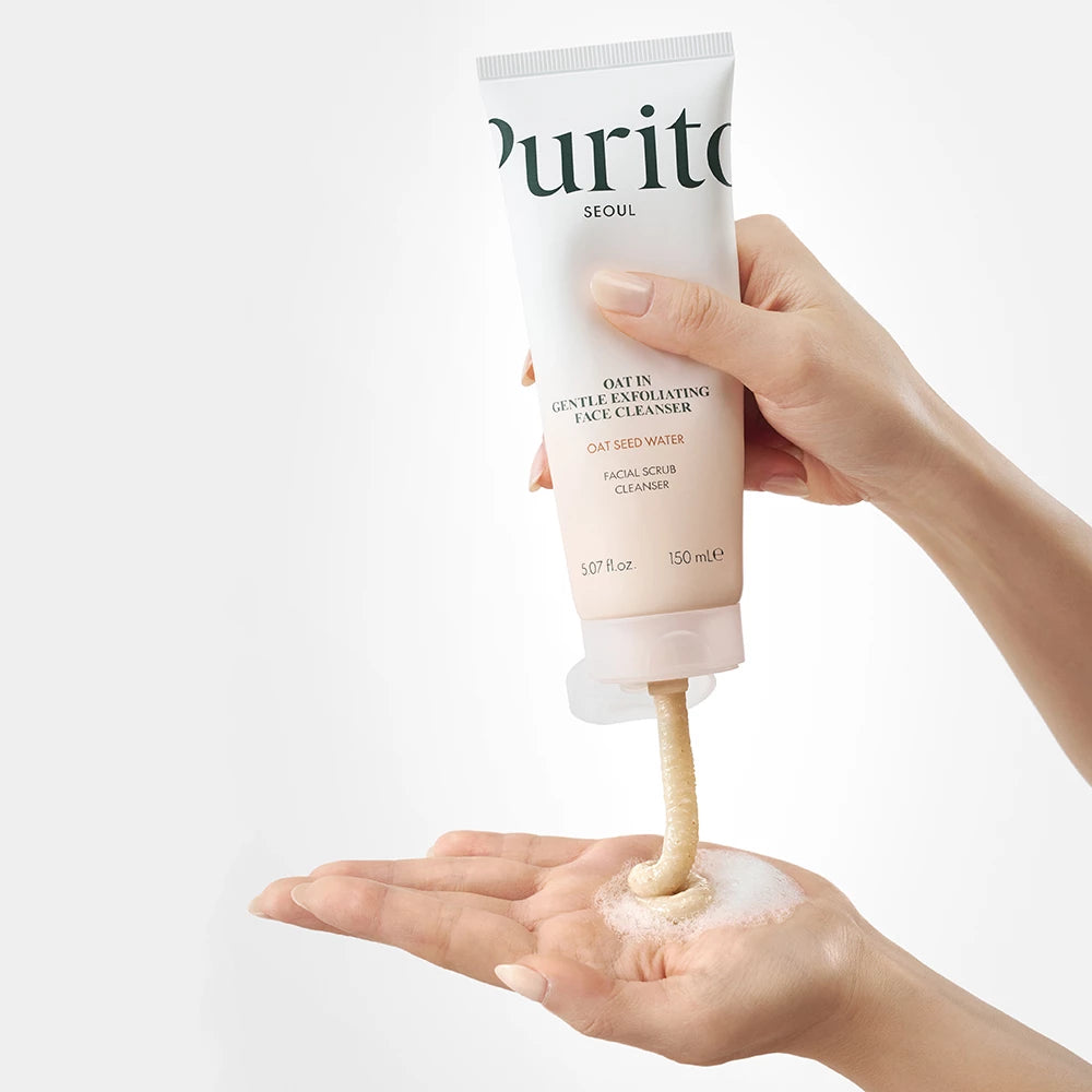 Maigas gelveida putas ar pīlinga efektu PURITO SEOUL Oat In Gentle Exfoliating Face Cleanser