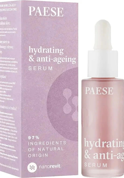 Mitrinošs pretnovecošanās serums Paese Hydrating & Anti-Ageing Serum