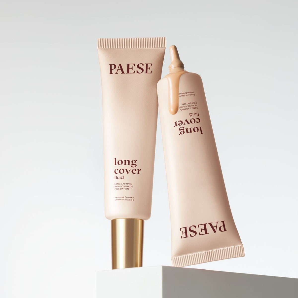 Стойкий тональный крем Paese Long Cover Fluid Tube Foundation