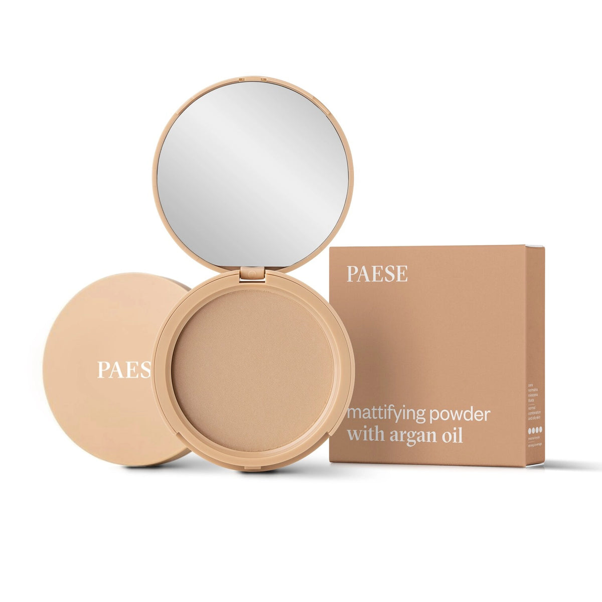 Матирующая пудра с аргановым маслом Paese Mattifying Argan Pressed Powder