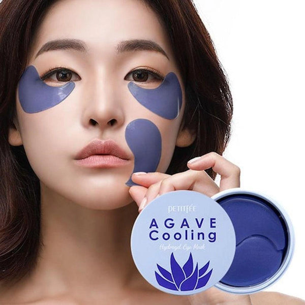 Ādu atvēsinoši hidrogela spilventiņi ar agaves ekstraktu Petitfee Agave Cooling Hydrogel Eye Mask