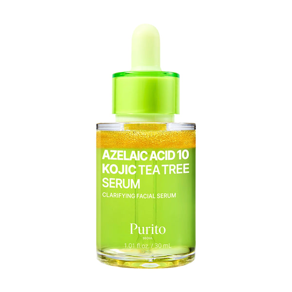 Serumas nuo aknės ir dėmių Purito Seoul Azelaic Acid 10 Kojic Tea Tree Serum