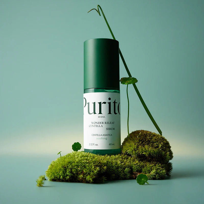 Mitrinošs serums ādas atjaunošanai ar Gotu kolu Purito Seoul Wonder Releaf Centella Serum