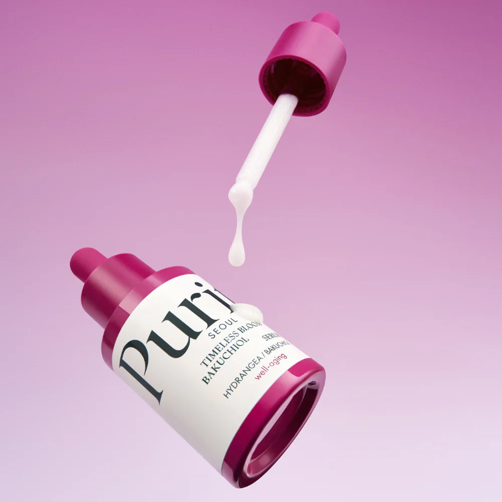 Serums ādas novecošanās pazīmju novēršanai Purito Seoul Timeless Bloom Bakuchiol Serum