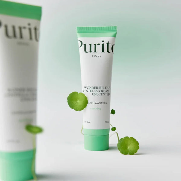 Atjaunojošs krēms ar Āzijas centellas ekstraktu Purito Wonder Releaf Centella Cream Unscented