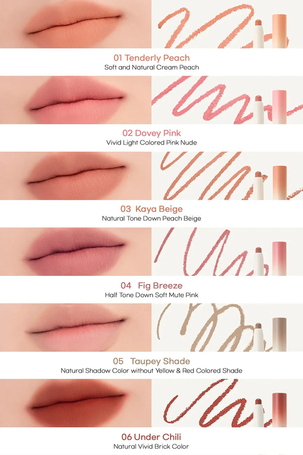 Matēta lūpu krāsa-zīmulis lūpām Rom&nd Lip Mate Pencil