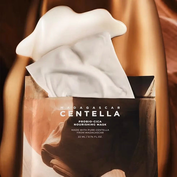 Barojoša auduma maska ar probiotiķiem SKIN1004 Madagascar Centella Probio-Cica Nourishing Mask