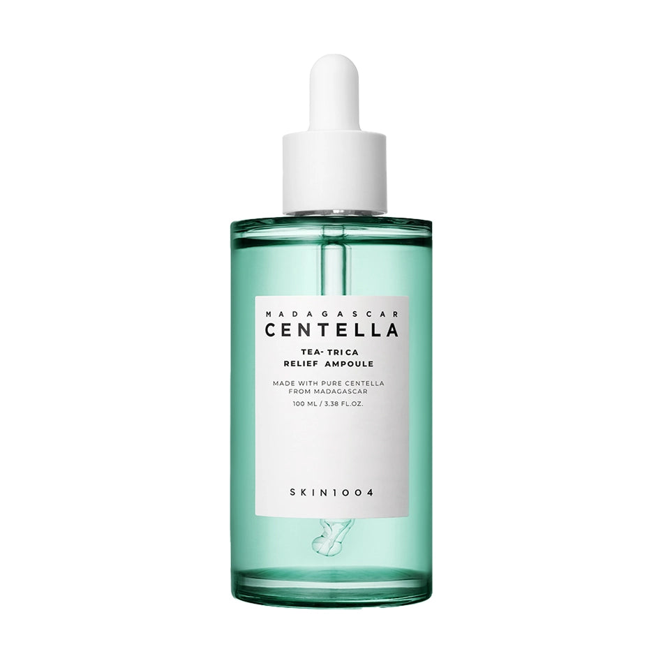 Nomierinoša ampula problemātiskai ādai SKIN1004 Madagascar Centella Tea-Trica Relief Ampoule