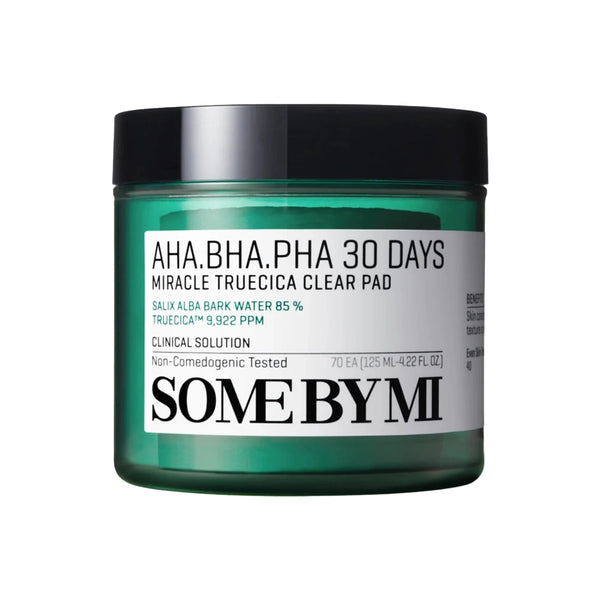 Spilventiņi ar skābēm problemātiskai ādai Some By Mi AHA BHA PHA 30 Days Miracle Truecica Clear Pad