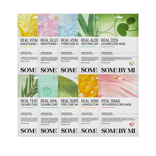 Daugiafunkcės lakštinės kaukės Some By Mi Real Care Mask