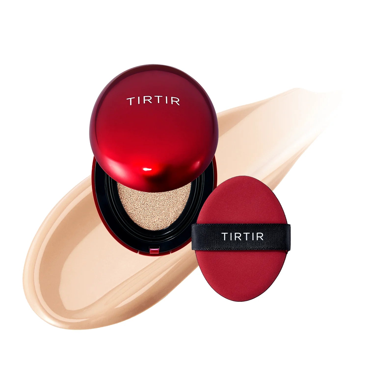Noturīgs kušons ar daļēji matētu noslēguma akcentu TIRTIR Mask Fit Red Cushion SPF40 PA++