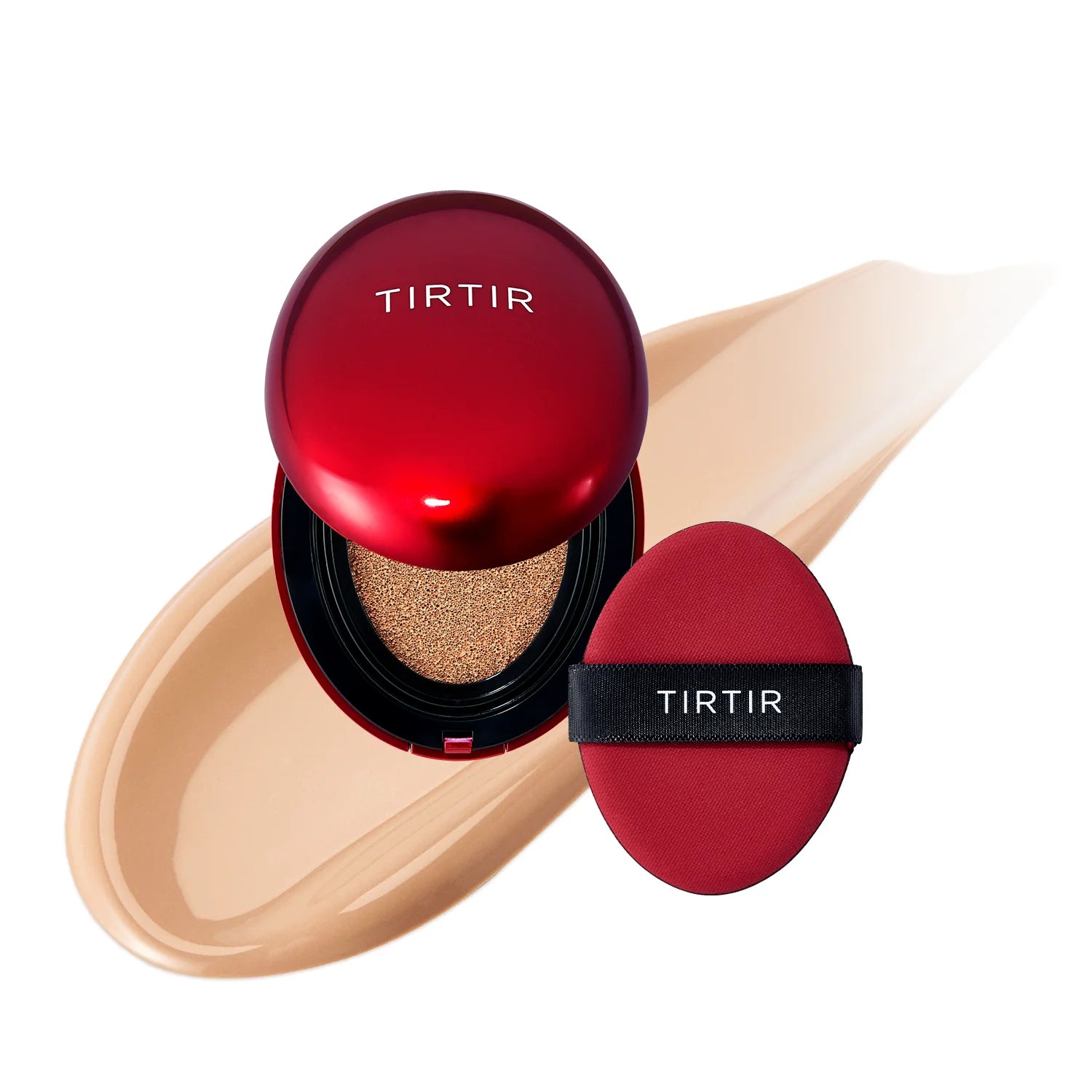 Noturīgs kušons ar daļēji matētu noslēguma akcentu TIRTIR Mask Fit Red Cushion SPF40 PA++