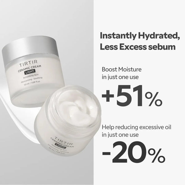 Lengvas veido kremas su keramidu TIRTIR Ceramic Cream Light