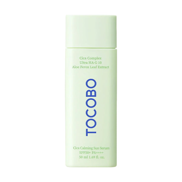 Nomierinošs saules aizsargserums Tocobo Cica Calming Sun Serum SPF50+ PA++++
