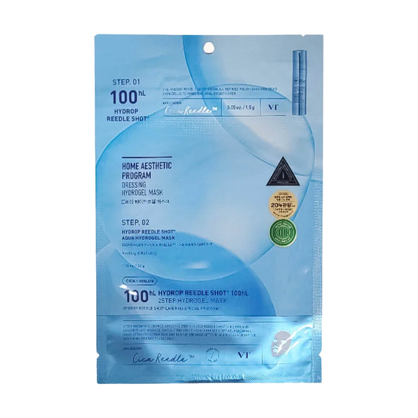 Mitrinoša hidrogela maska ar mikroadatām VT Cosmetics Hydrop HL Reedle Shot 100 2Step Hydrogel Mask