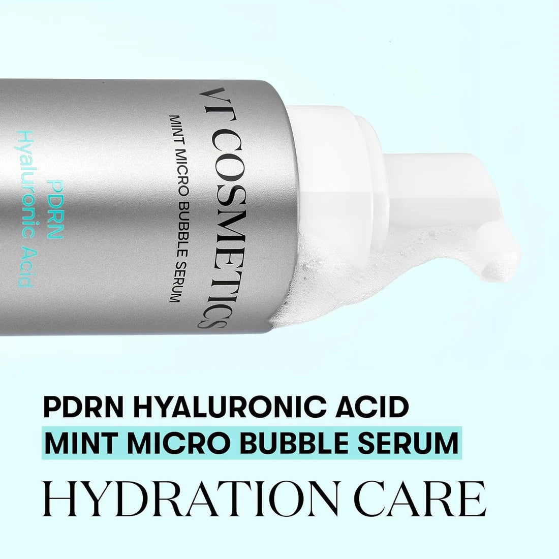 Увлажняющая пузырьковая сыворотка VT Cosmetics Mint Micro Bubble Serum PDRN Hyaluronic Acid