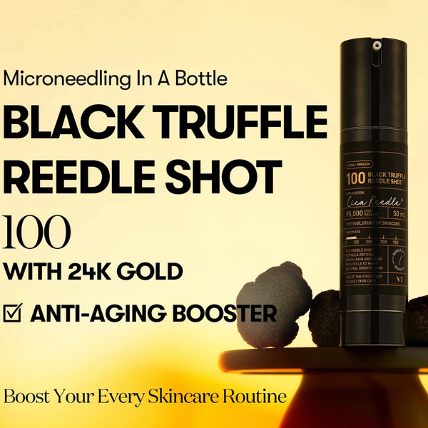 Priešraukšlinis serumas su mikro adatėlėmis ir juoduoju triufeliu VT Cosmetics Black Truffle Reedle Shot 100
