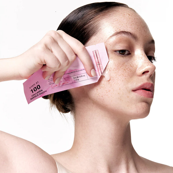 Divu tekstūru hidrogela maska ar kolagēnu VT Cosmetics Collagen Reedle Shot 100 2Step Hydrogel Mask