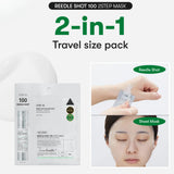 Divu tekstūru maska ar mikroadatām VT Cosmetics Reedle Shot 100 2 Step Mask