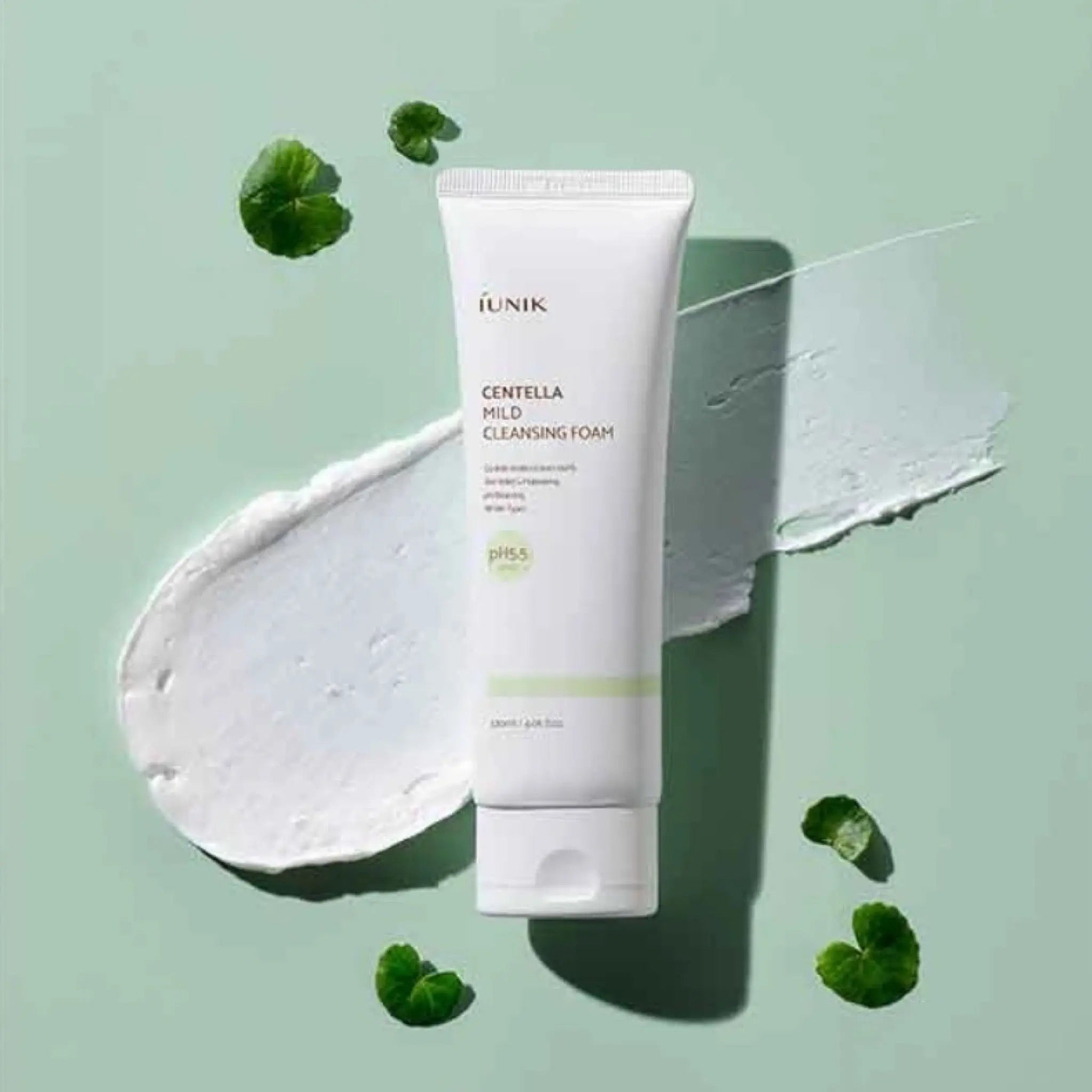 Maigi attīrošās putiņas ar Āzijas centellu iUNIK Centella Mild Cleansing Foam