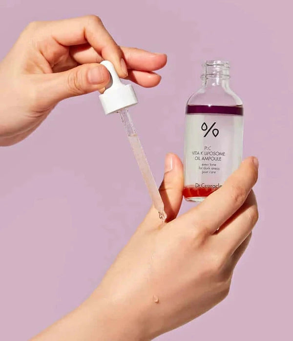 Divu tekstūru liposomālais serums sejai ar K vitamīnu Dr.Ceuracle PLC Vita K Liposome oil ampoule