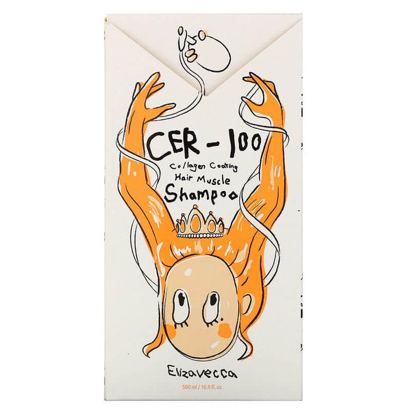 Šampūns priekš matiem ar kologēnu Elizavecca CER-100 Collagen Coating Hair Muscle Shampoo