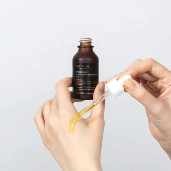 Antioksidantu serums ar ogu kompleksu Mary&May Idebenone + Blackberry Complex Serum