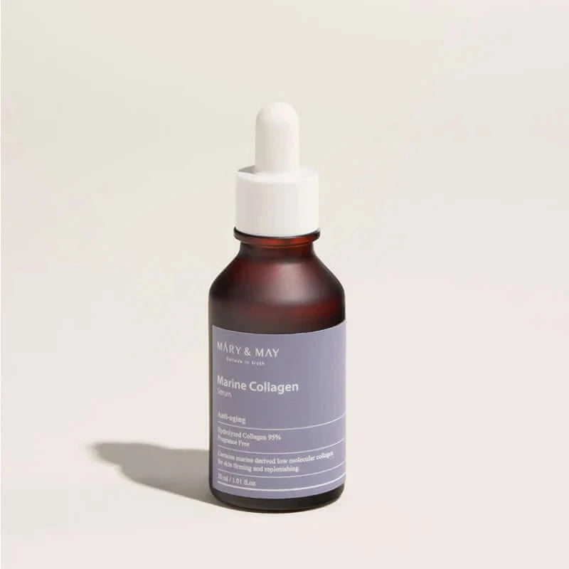Pretnovecošanās ampula ar 95% kolagēna Mary&May Marine Collagen Serum