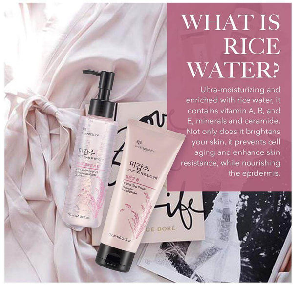 Attīrošas putiņas ar rīsūdeni The Face Shop Rice Water Bright Cleansing Foam
