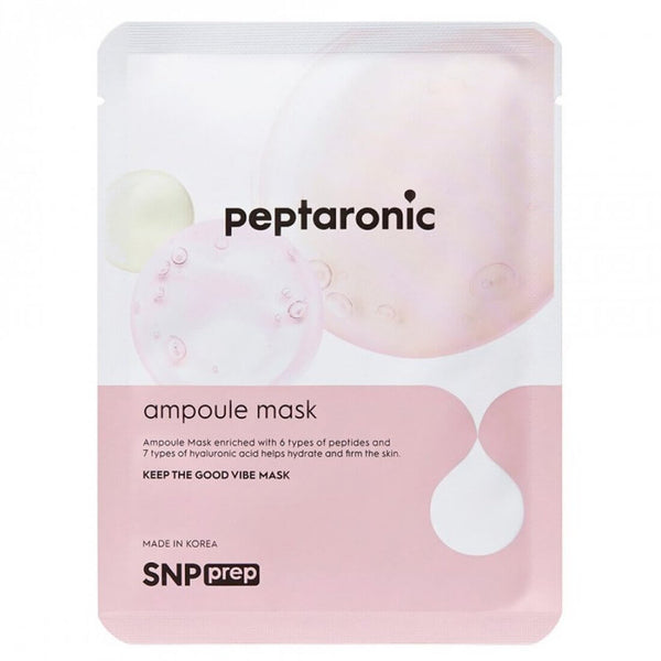 Mitrinoša auduma maska sejai ar peptīdiem SNP Prep Peptaronic Ampoule Mask