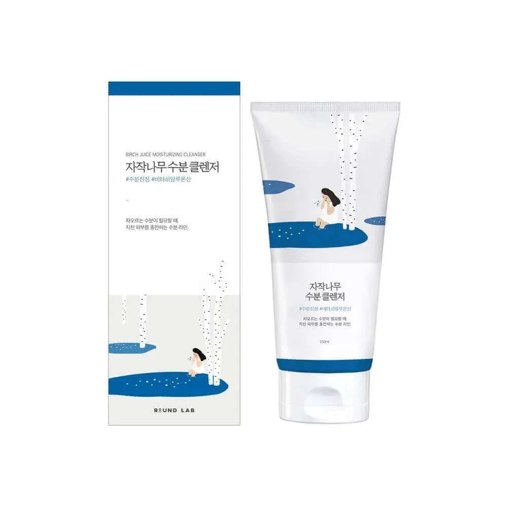 Mitrinošs un ādu attīrošs gels ROUND LAB Birch Juice Moisturizing Cleanser