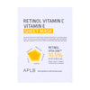 Skaistinanti veido kaukė su retinoliu ir vitaminais APLB Retinol Vitamin C Vitamin E Sheet Mask