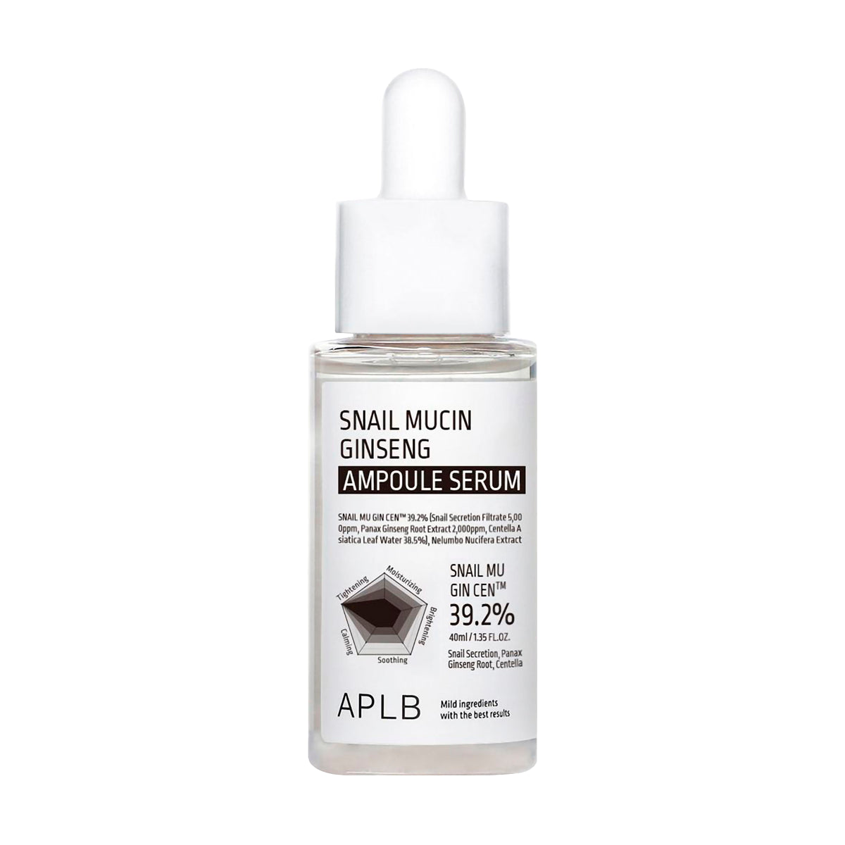 Сыворотка с улиточным муцином APLB Snail Mucin Ginseng Ampoule Serum