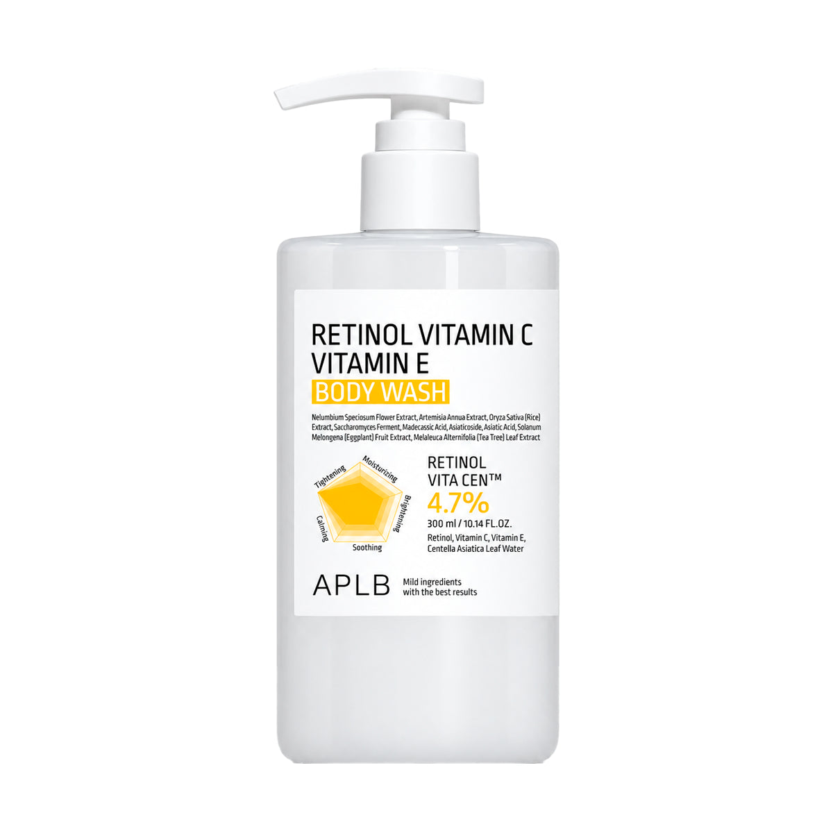 Гель для душа APLB Retinol Vitamin C Vitamin E Body Wash