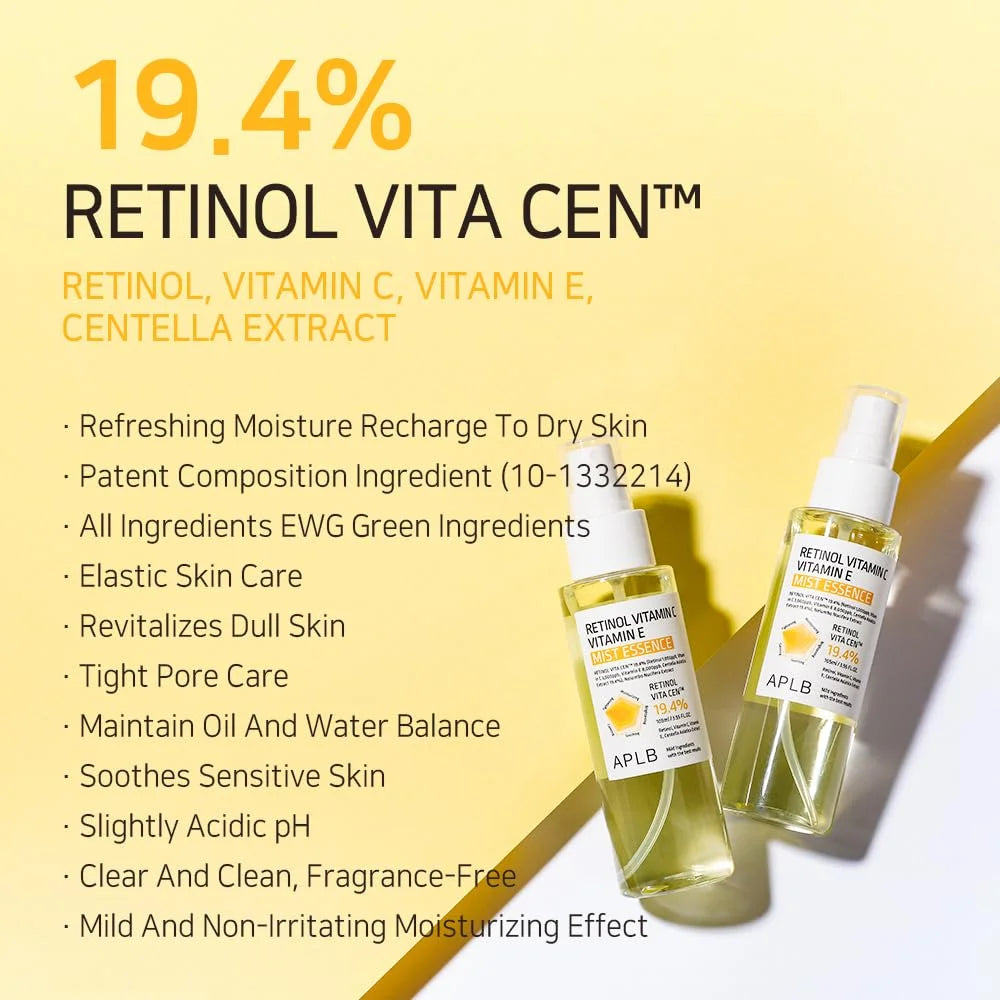 Укрепляющая мист-эссенция с ретинолом APLB Retinol Vitamin C Vitamin E Mist Essence