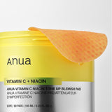 Пэды с витамином C Anua Vitamin C+ Niacin Tone Up Blemish Pad