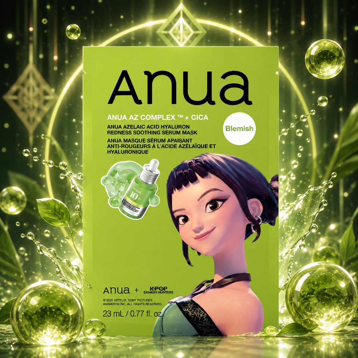 Тканевая маска Anua Kpop Demon Hunters Azelaic Acid Hyaluron Redness Soothing Serum Mask