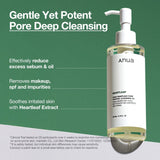 Hidrofīlā eļļa dziļai poru attīrīšanai Anua Heartleaf Pore Control Cleansing Oil