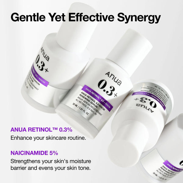 Atkuriamasis serumas su retinoliu ir niacinamidu Anua Nano Retinol 0,3% + Niacin Renewing Serum