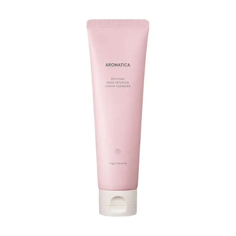 Krēmveida putiņas sejas mazgāšanai ar rozes ekstraktu Aromatica Reviving Rose Infusion Cream Cleanser  AROMATICA   