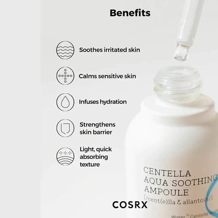 Nomierinošs serums ar centellas ekstraktu COSRX Hydrium Centella Aqua Soothing Ampoule  Cosrx   